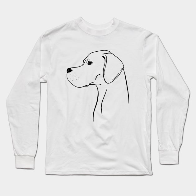 English Pointer (Black and White) Long Sleeve T-Shirt by illucalliart